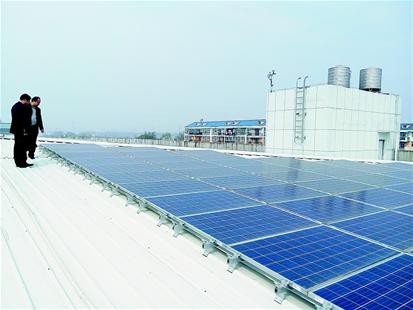 黄陂武湖企业屋顶建光伏电站