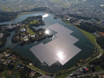 日本千叶县13.7MW水上光伏电站投入运行