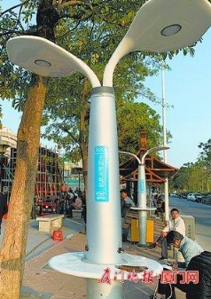太阳能充电桩厦门造 已走出国门出口多个国家